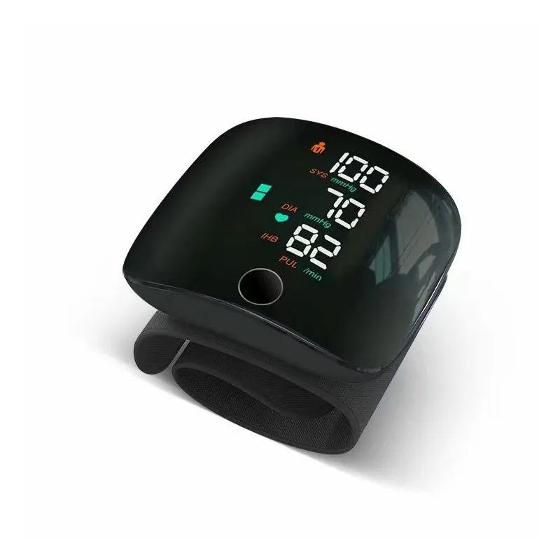 Wrist Blood Pressure Monitor with Large LED Display, Voice Broadcast, Digital SYS/DIA/PUL Reading, Irregular Heartbeat (IHB) Detection, Adjustable Cuff, and Memory Storage