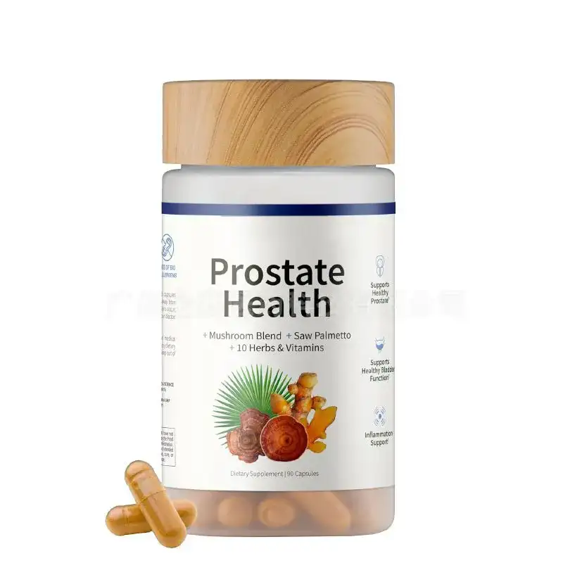 SNAP Prostate Health Supplement with Mushroom Blend, Saw Palmetto, 10 Herbs & Essential Vitamins – 90 Capsules