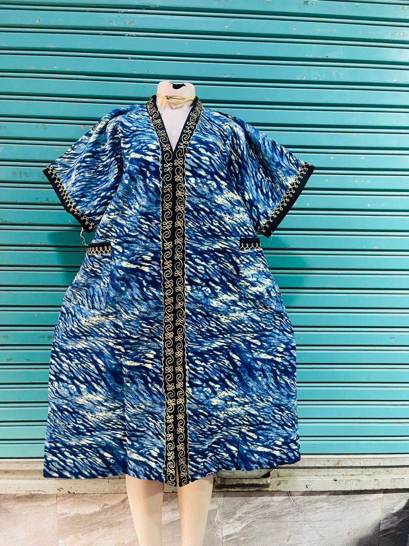 African Adire Kampala Bubu free size gown