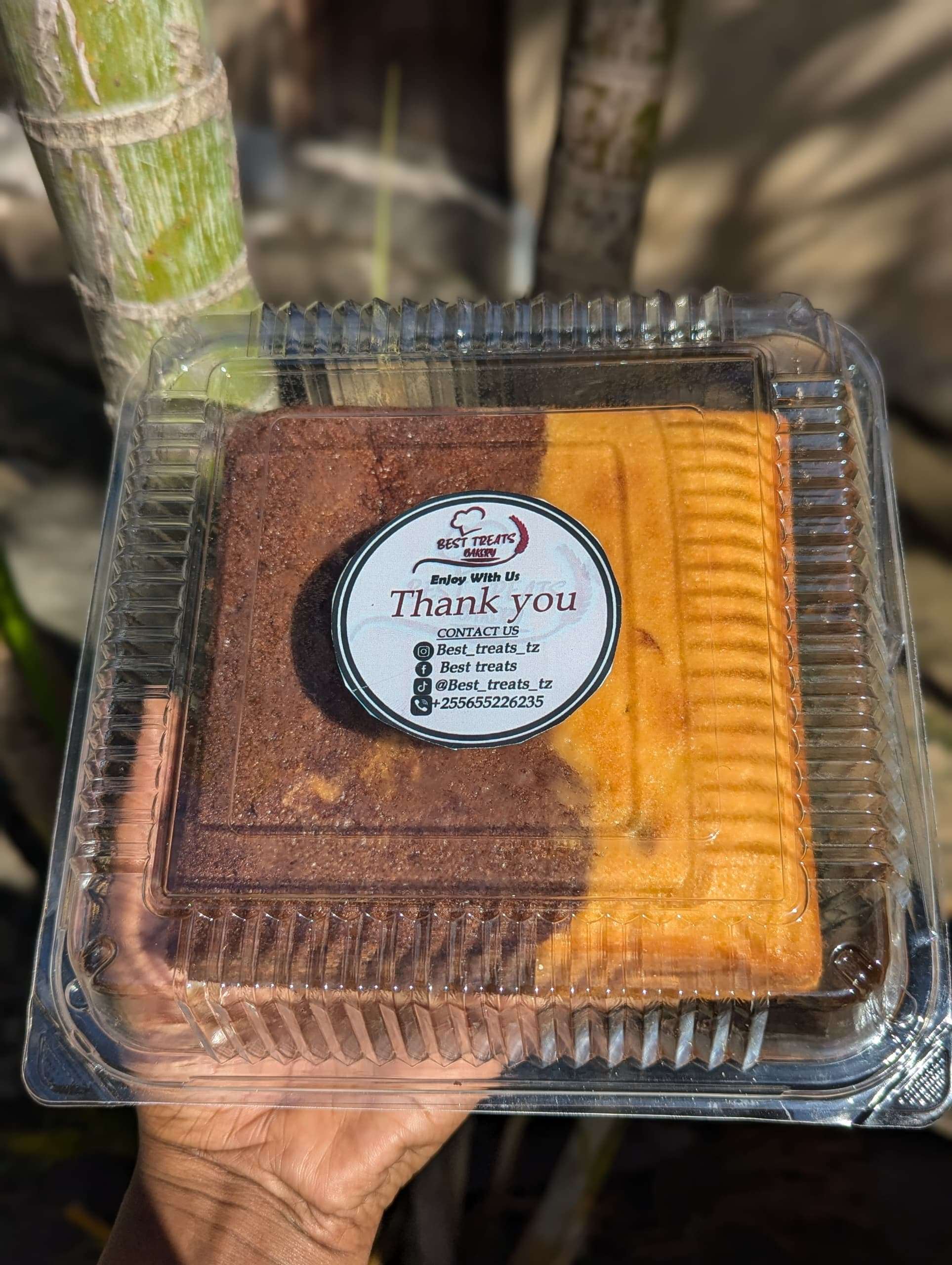 Chocolate and lemon flavour cake - 500gm