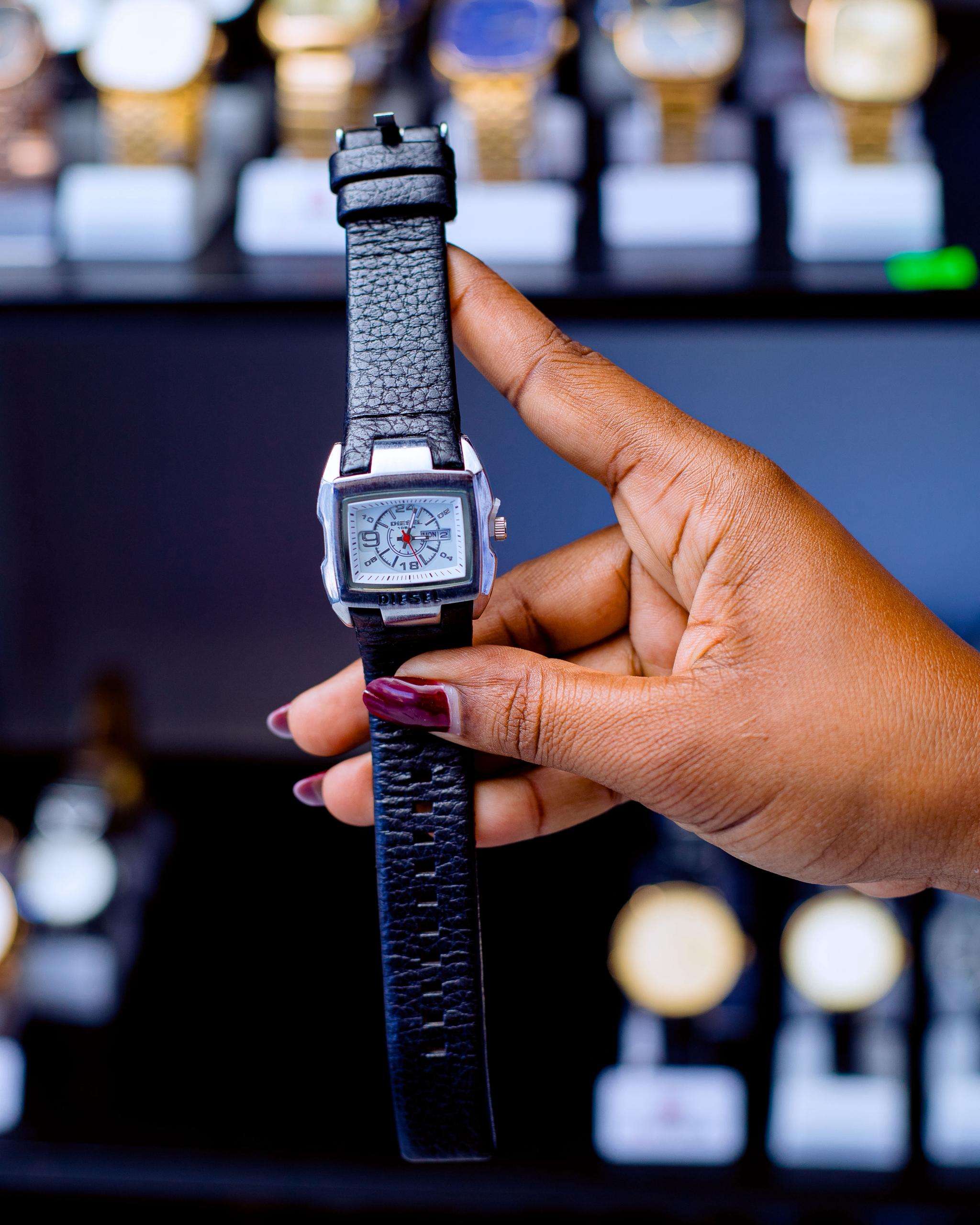 Diesel stainless steel water resistant watch