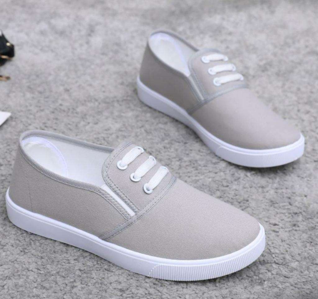 Flat casual female sneakers
