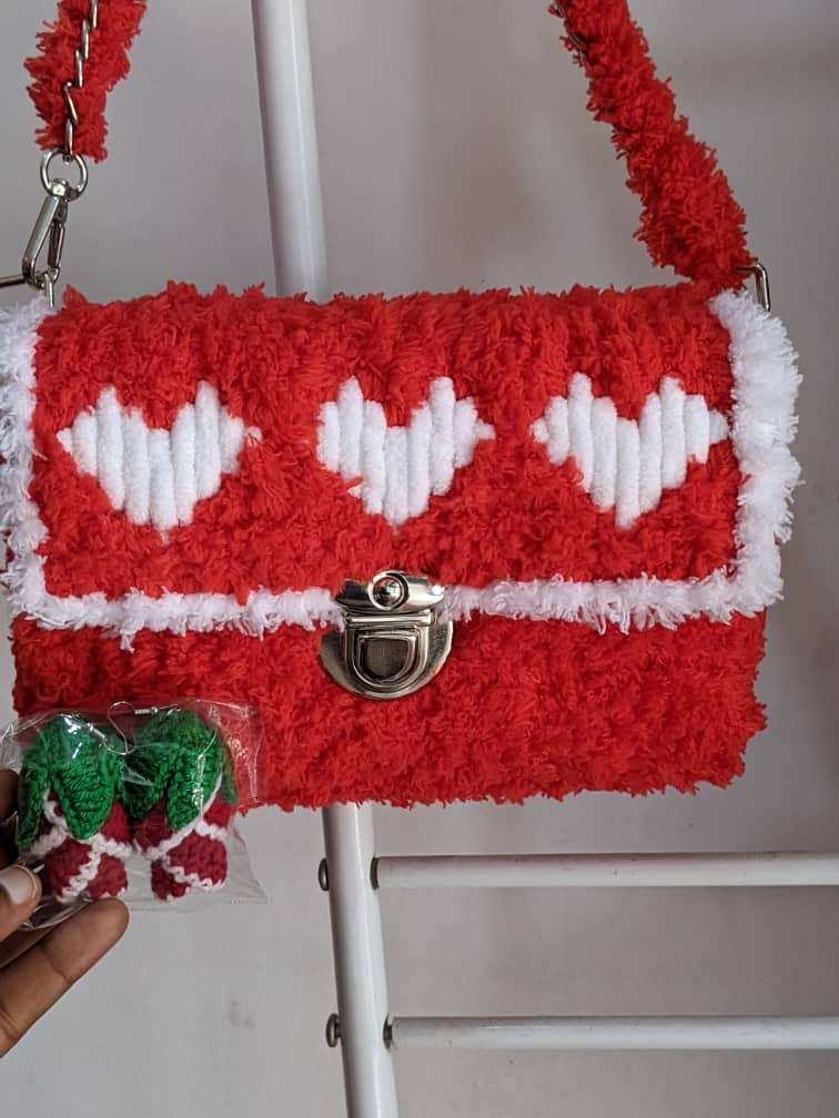 Hand made crochet bag