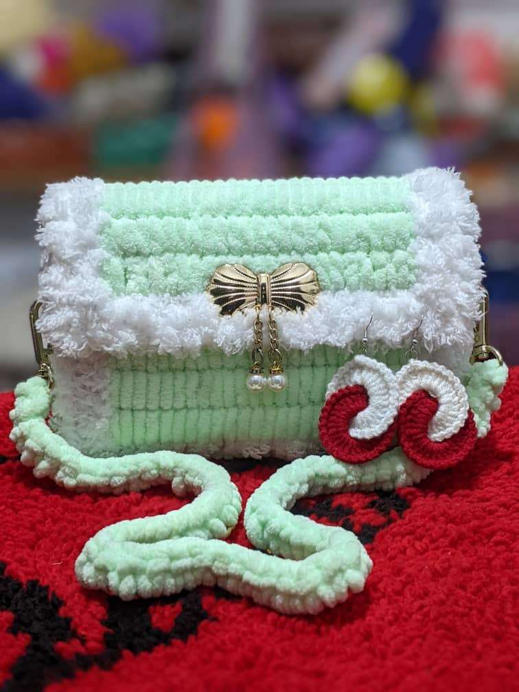 Hand made crochet bag