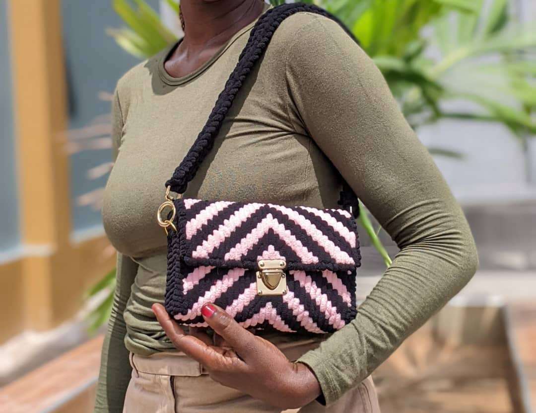Hand made crochet bag