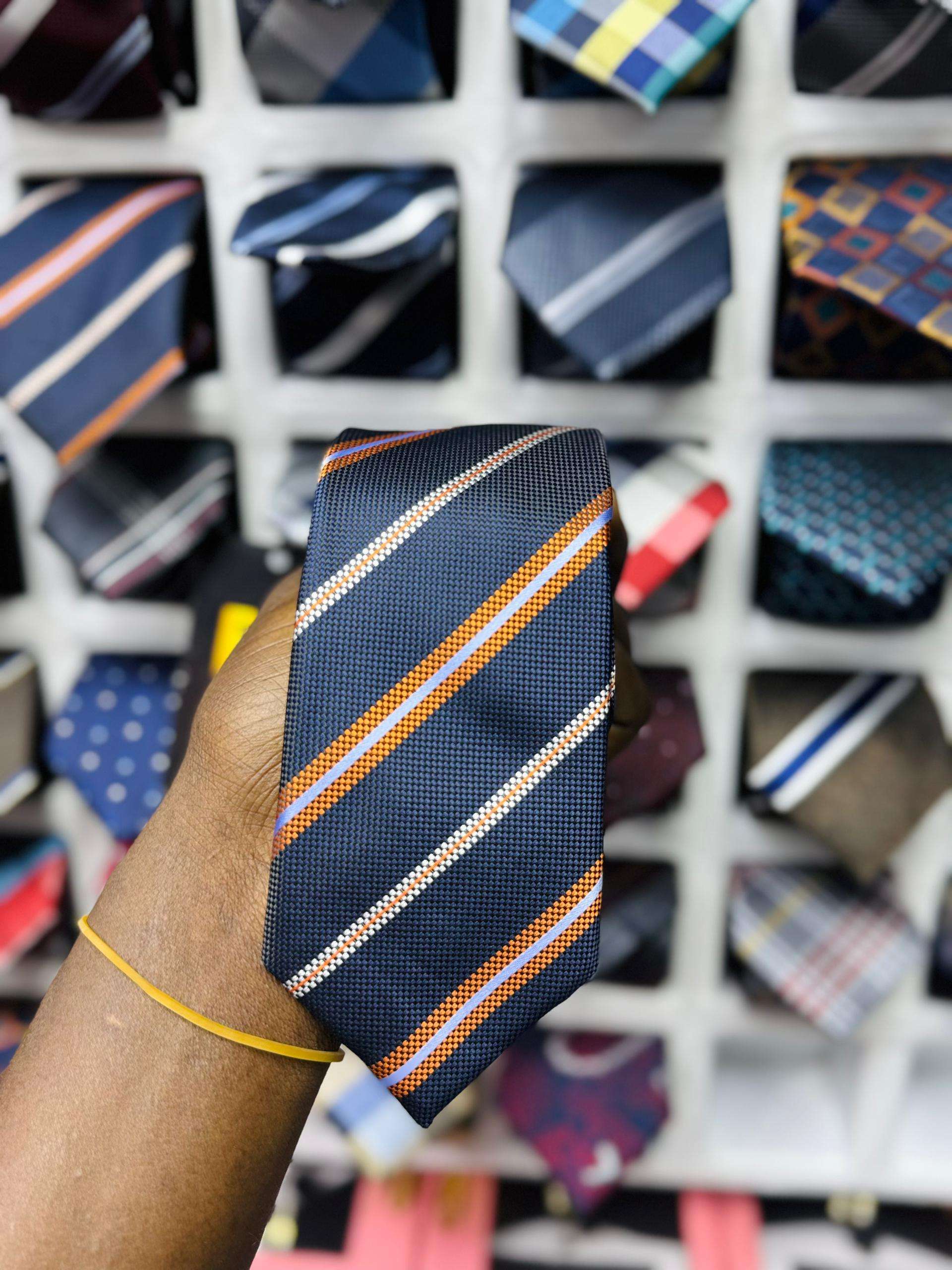 Men's Plaid Woven Microfiber Tie and Pocket Square
