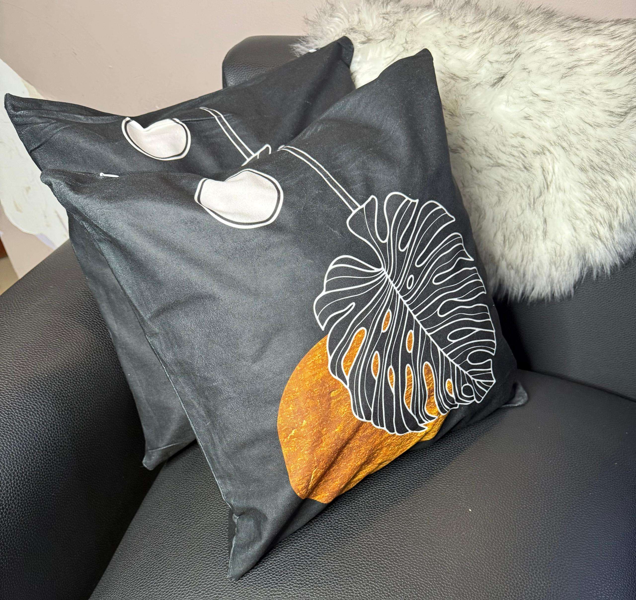 Pillowcase Geometric Minimalist Cushion Cases for Home Couch Sofa (22 x 22 Pillow Cover)