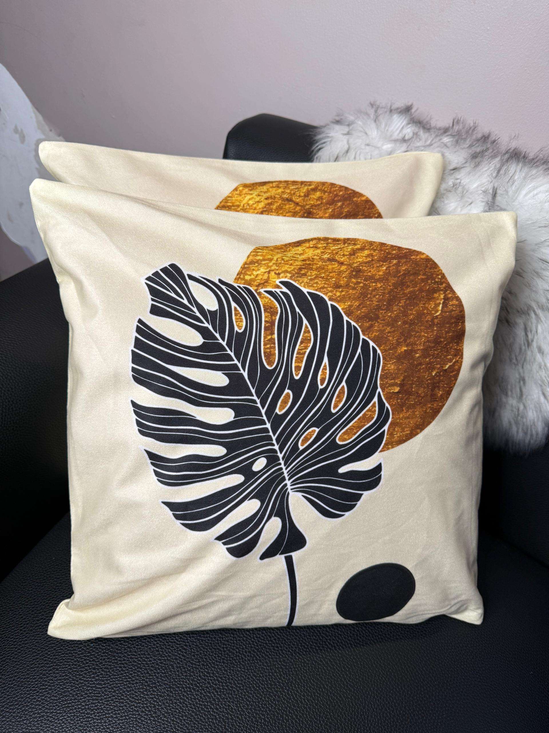 Pillowcase Geometric Minimalist Cushion Cases for Home Couch Sofa (22 x 22 Pillow Cover)