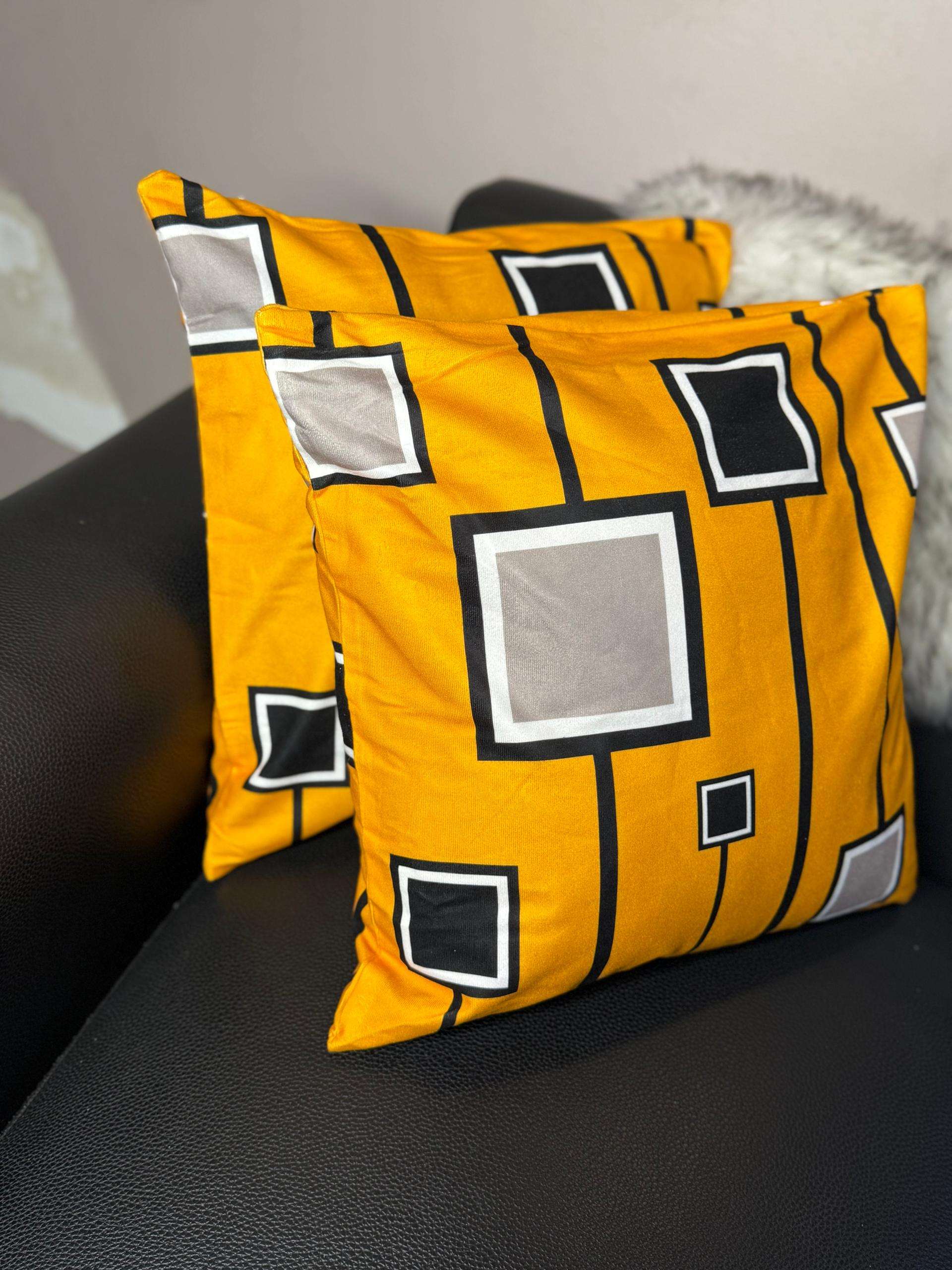 Pillowcase Geometric Minimalist Cushion Cases for Home Couch Sofa (22 x 22 Pillow Cover)