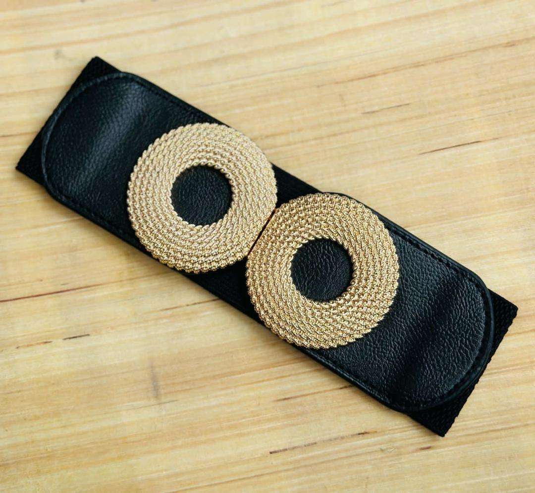 Round Elastic Buckle Women Belt