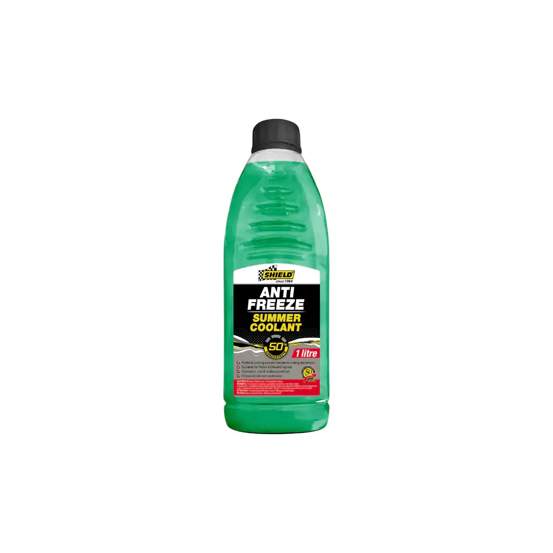 SHIELD ANTI-FREEZE & SUMMER COOLANT - 50% GREEN 1LT SH1236
