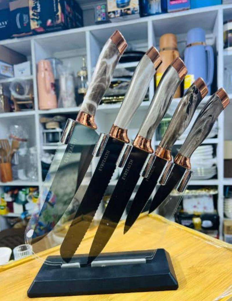 Stainless steel kitchen knife set