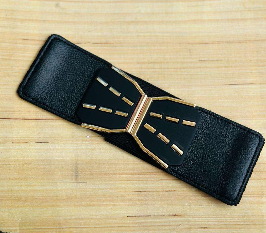 Symmetrical Buckle Elastic Women Belt