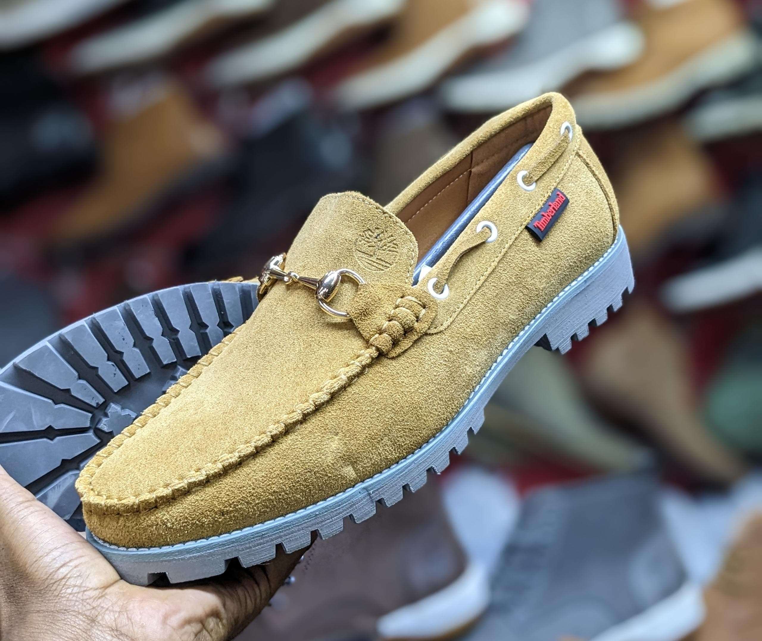 Timberland men loafers leather shoes