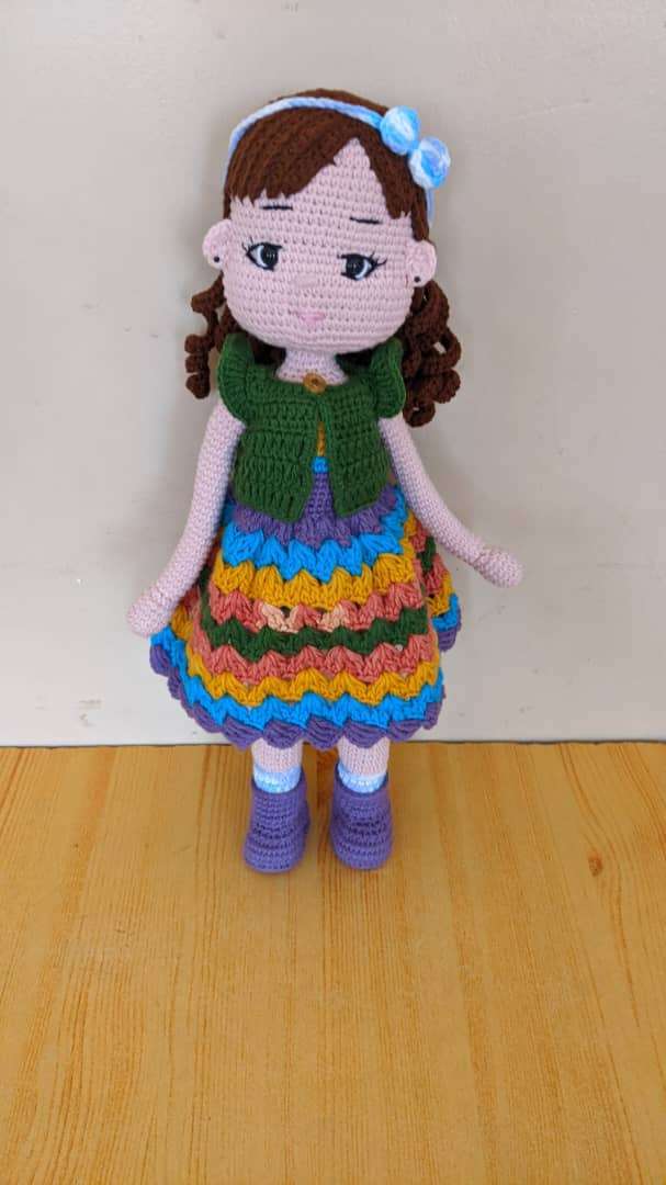 Tulip Knitted Crochet Doll
