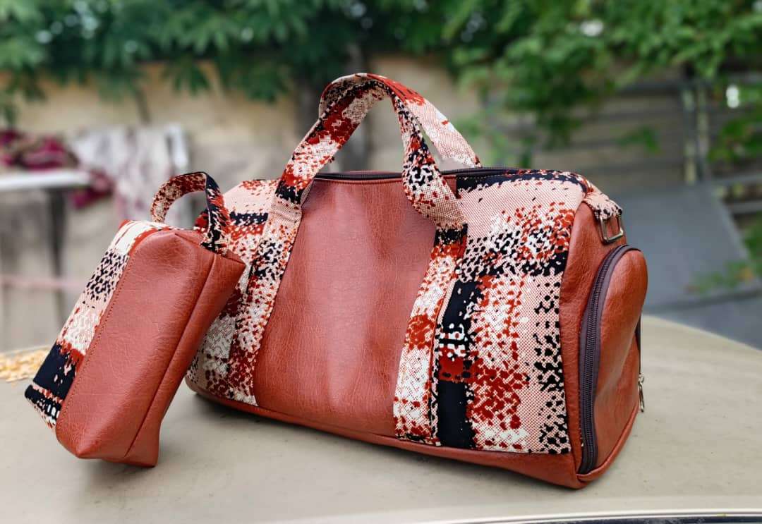 Unisex Leather Bag, Stylish Travel Weekender, Hipster Leather Travel Bag