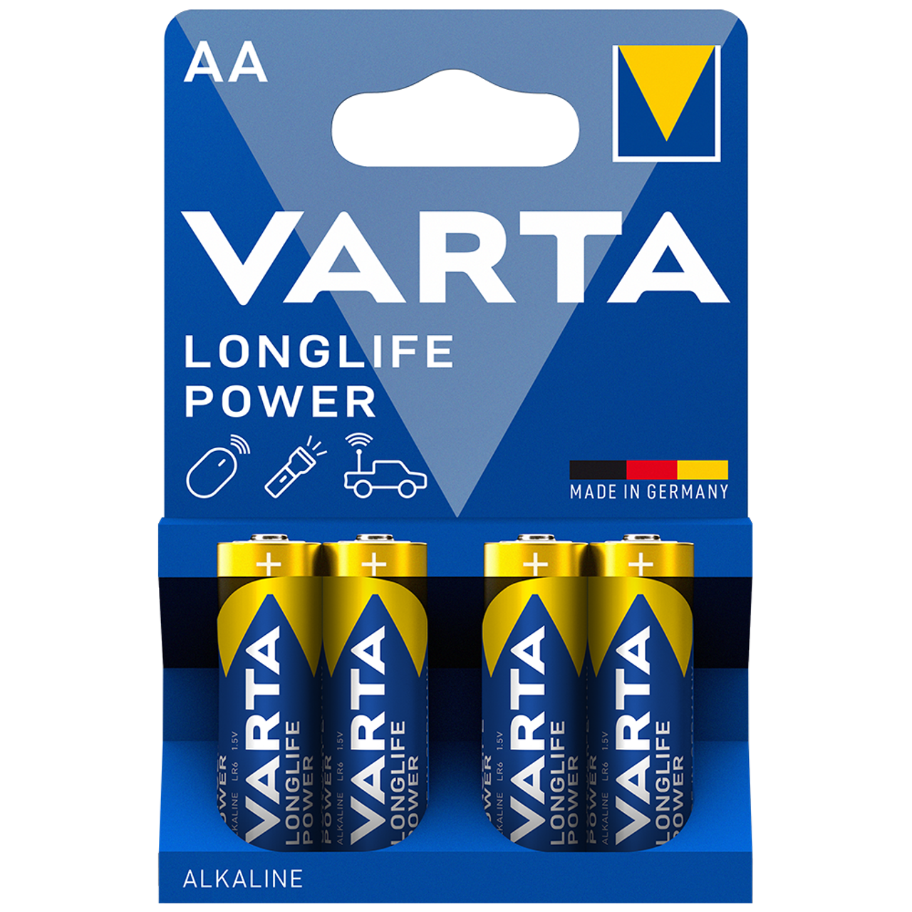 VARTA BATTERY LONGLIFE POWER AA 4'S