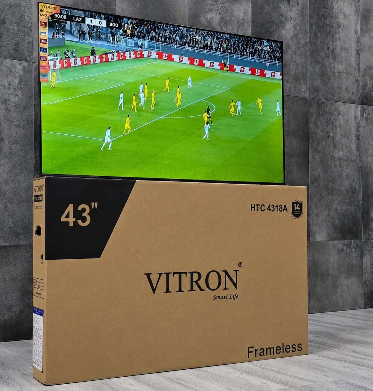 VITRON 43" NORMAL FRAMELESS SMART TV