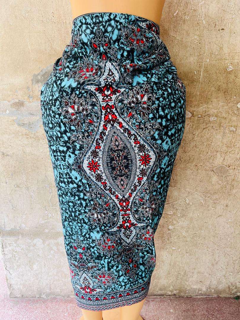 Women's Beach Long Sarong Swimsuit Coverups Chiffon Scarf with Tassels Bathing Suit Skirt Bikini Wraps for Women Swimwear Multicoloured (African Vikoi)