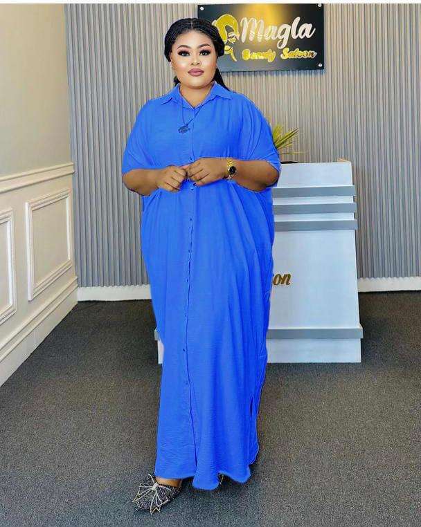 Casual free size female robe dress