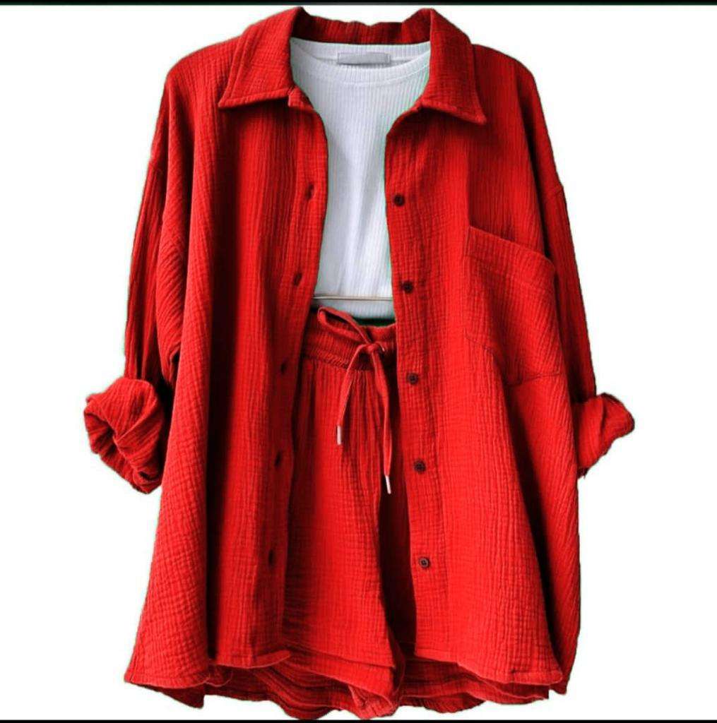 Casual women blouse and short