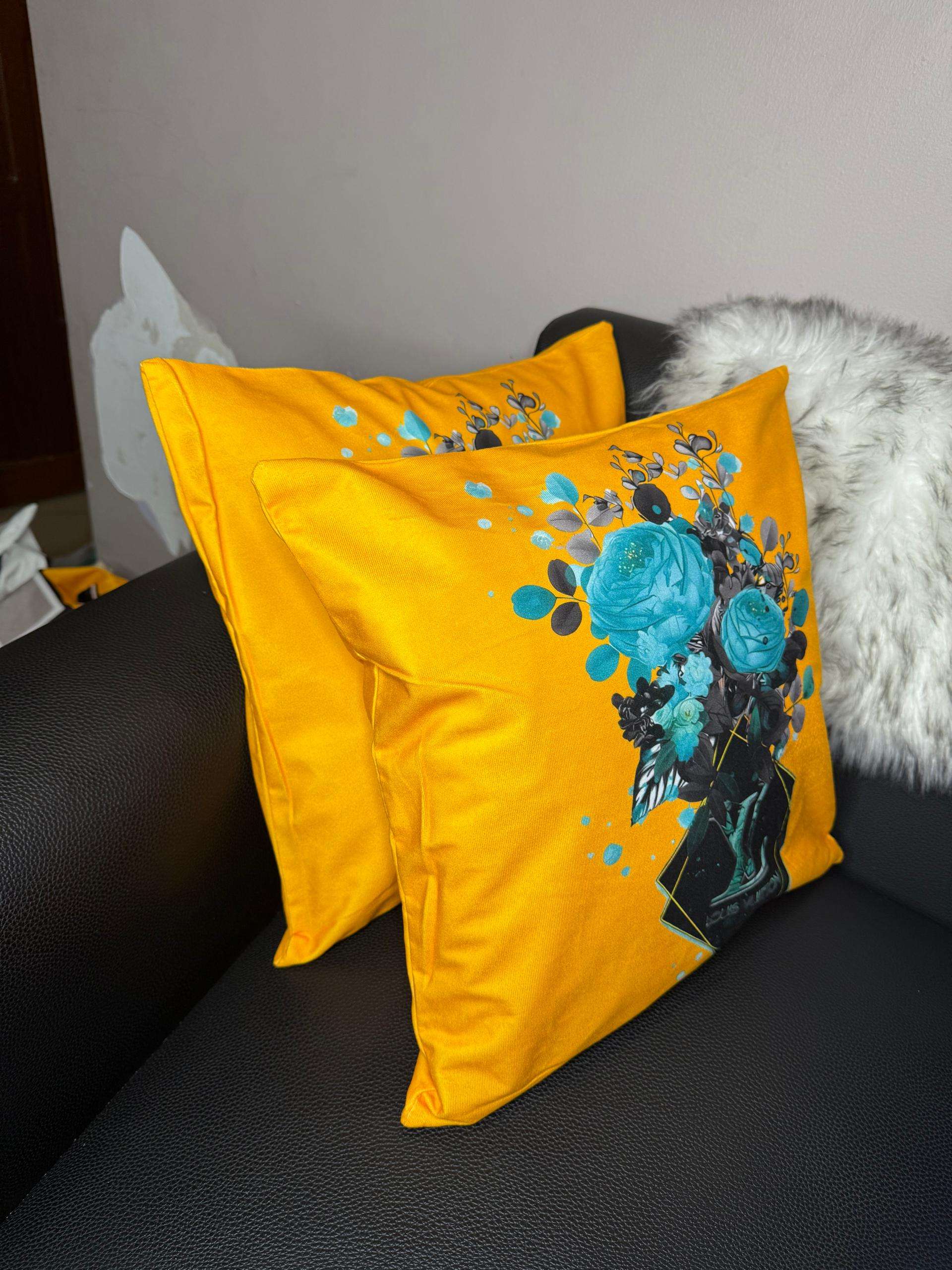 Pillowcase Geometric Minimalist Cushion Cases for Home Couch Sofa (22 x 22 Pillow Cover)